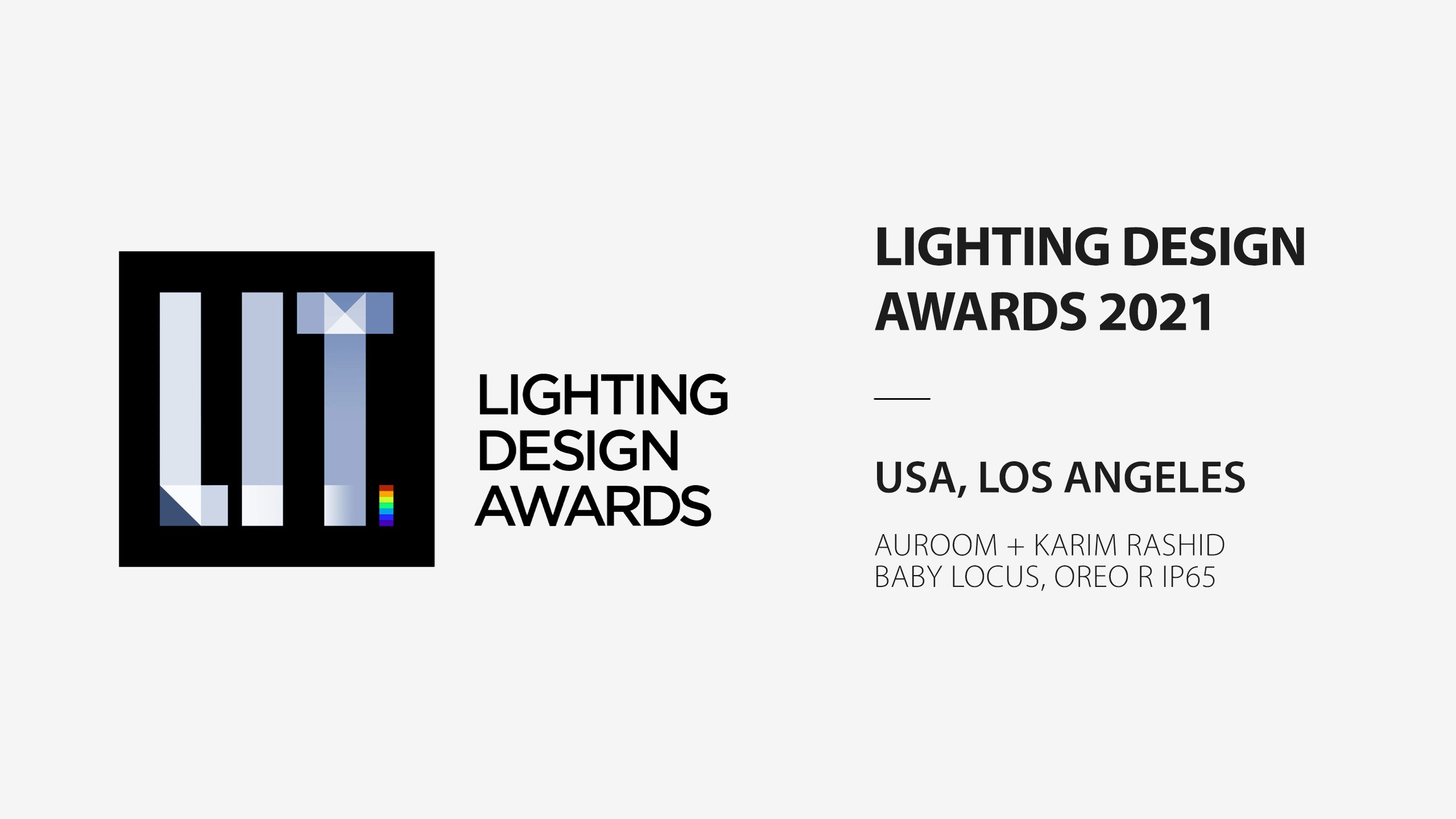 Lights LIT DESIGN AWARDS USA 2021