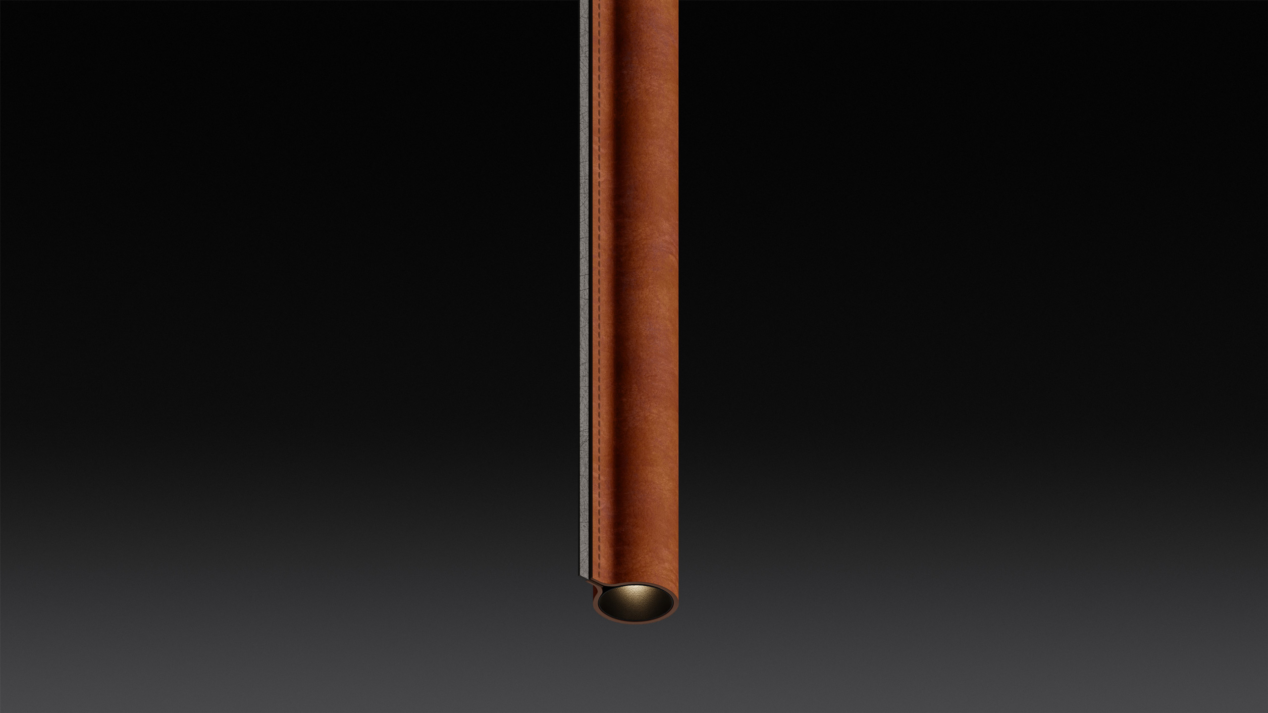 Lights LEATHER TUBES / KASHMIR TERRACOT