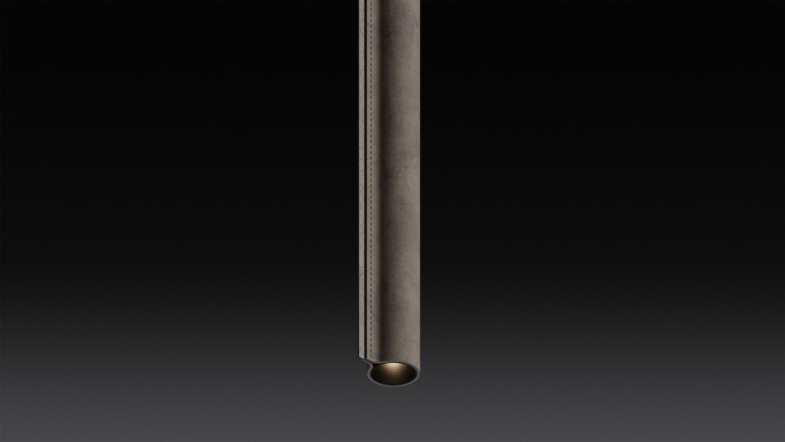 Lights LEATHER TUBES / NUBUCK GREY