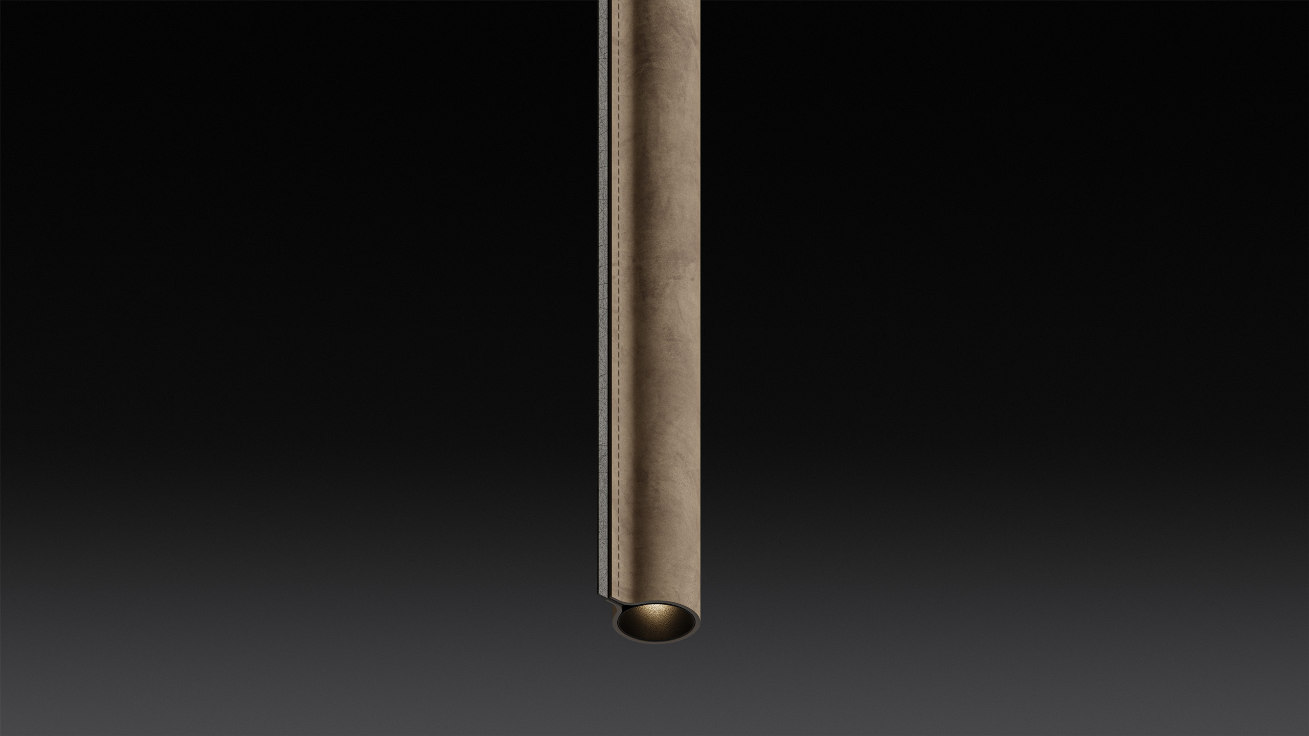 Lights LEATHER TUBES / NUBUCK LATTE