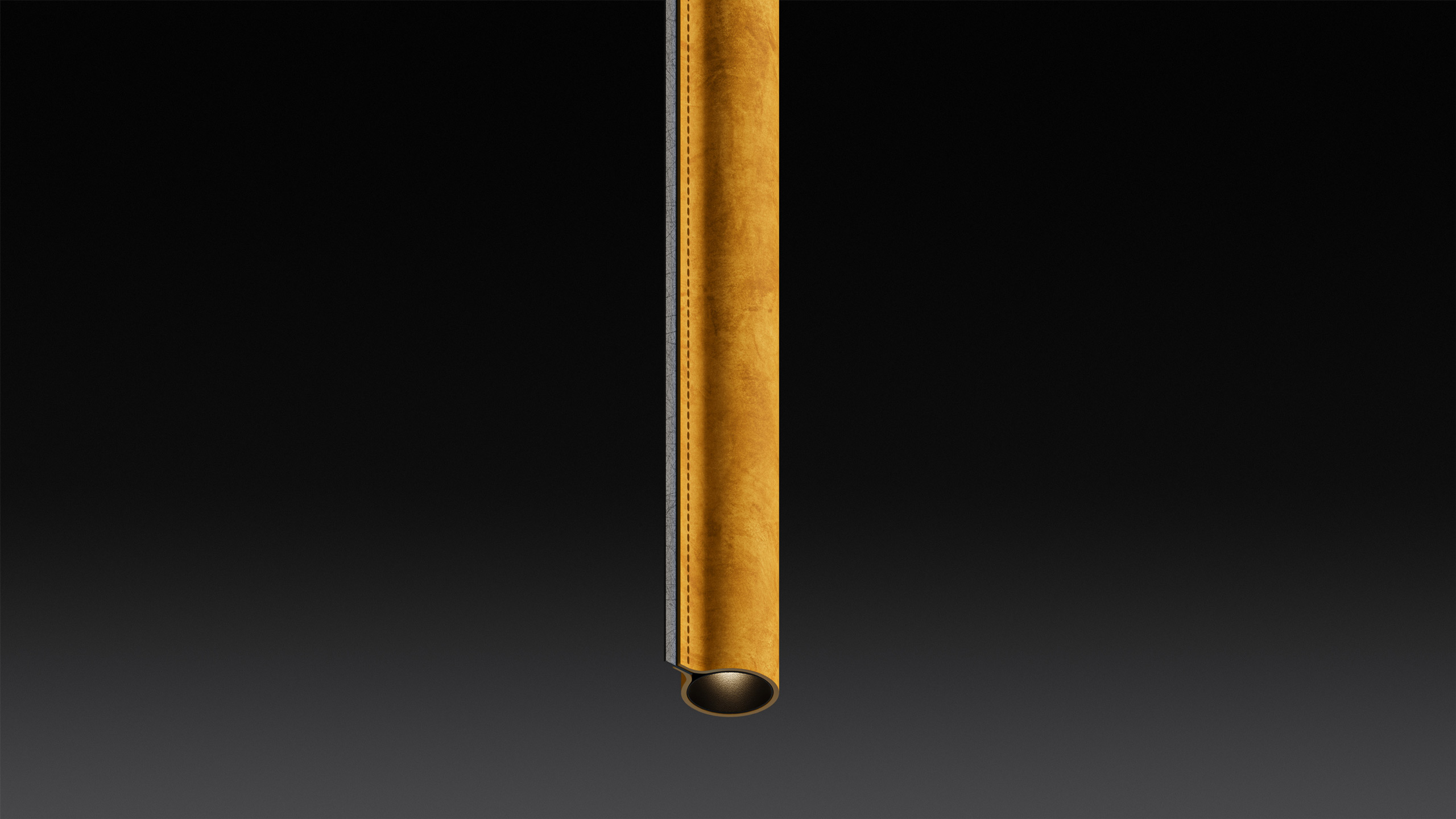 Lights LEATHER TUBES / NUBUCK MANGO