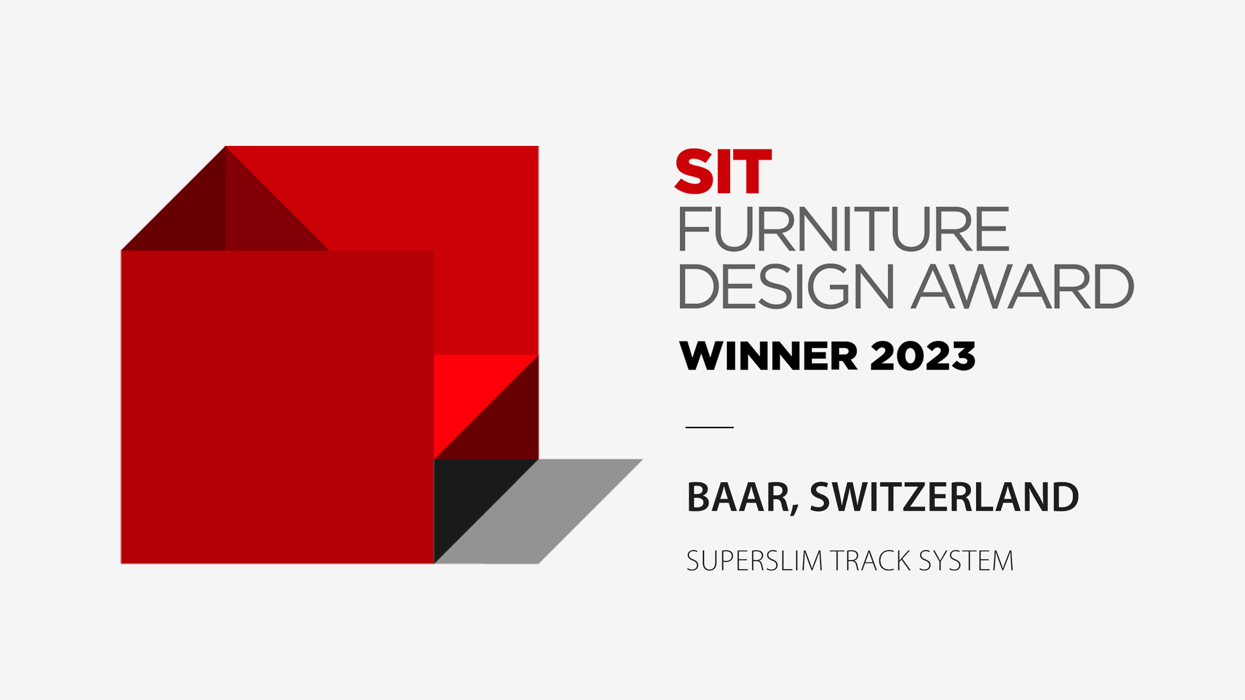 Lights BAAR SIT FURNITURE DESIGN AWARD SWITZERLAND 2023