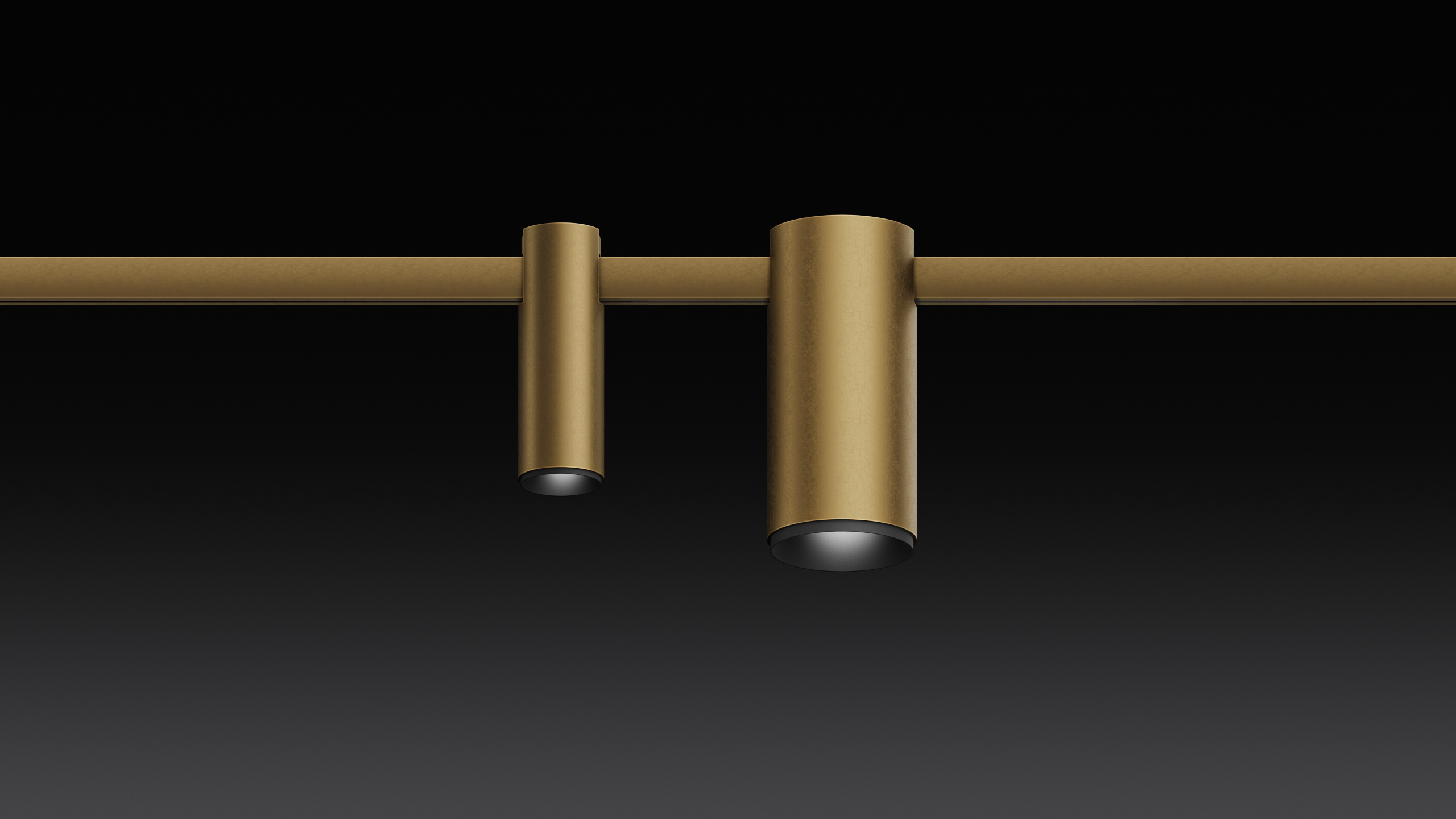 Track Lights AUROOM PATINA BRASS