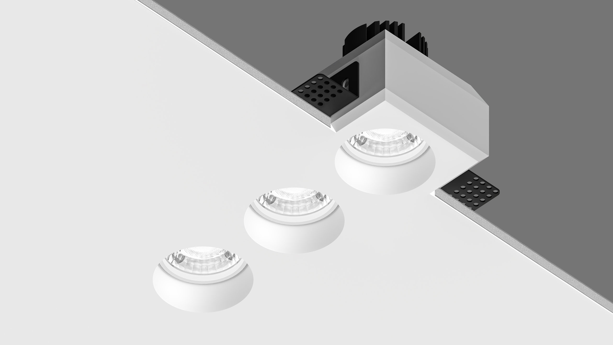 Lights GYPSUM M50 RND TRIO