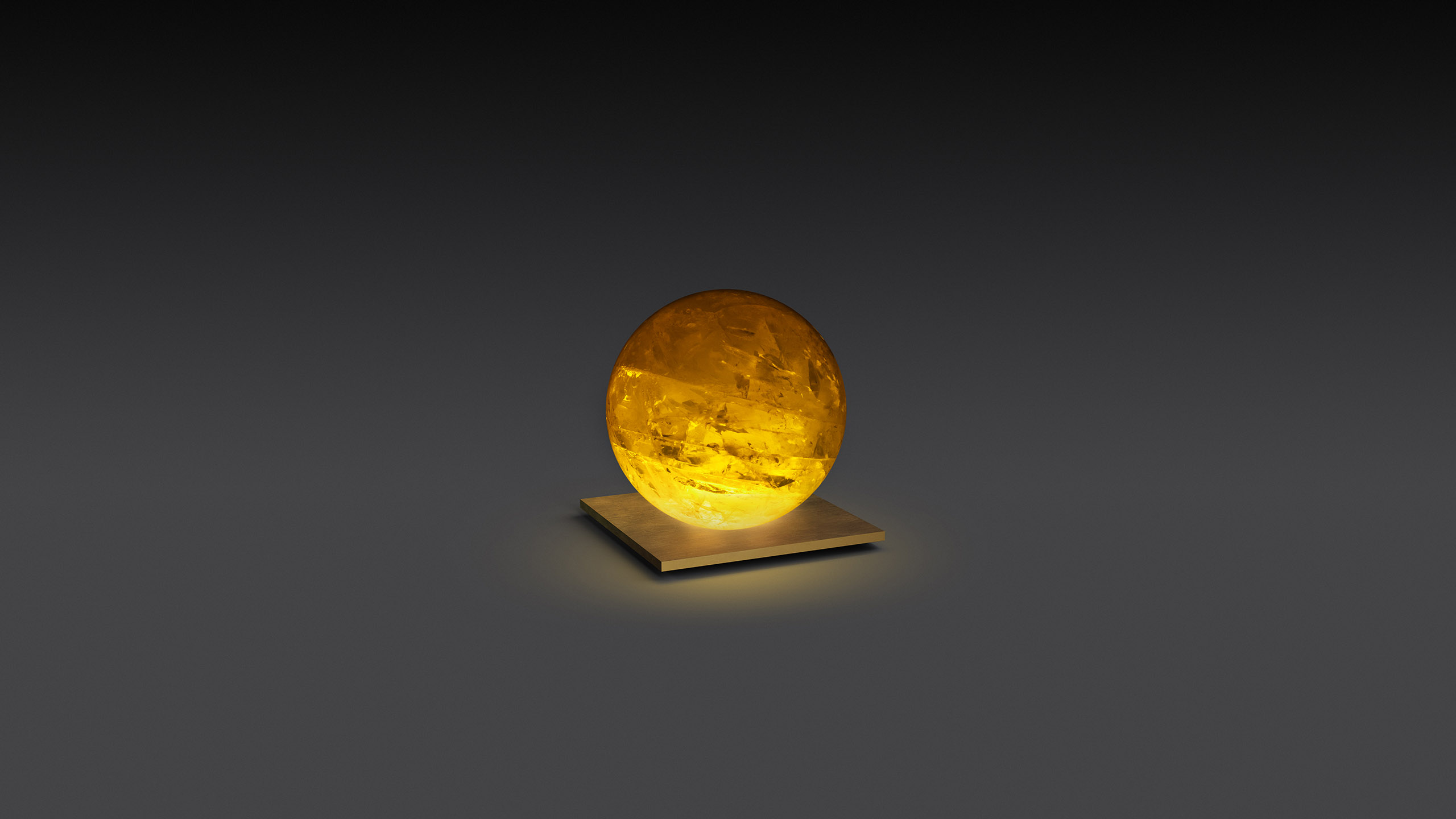 Garden Sculptures & Statues SPHERE LAMP (CITRINE 100)