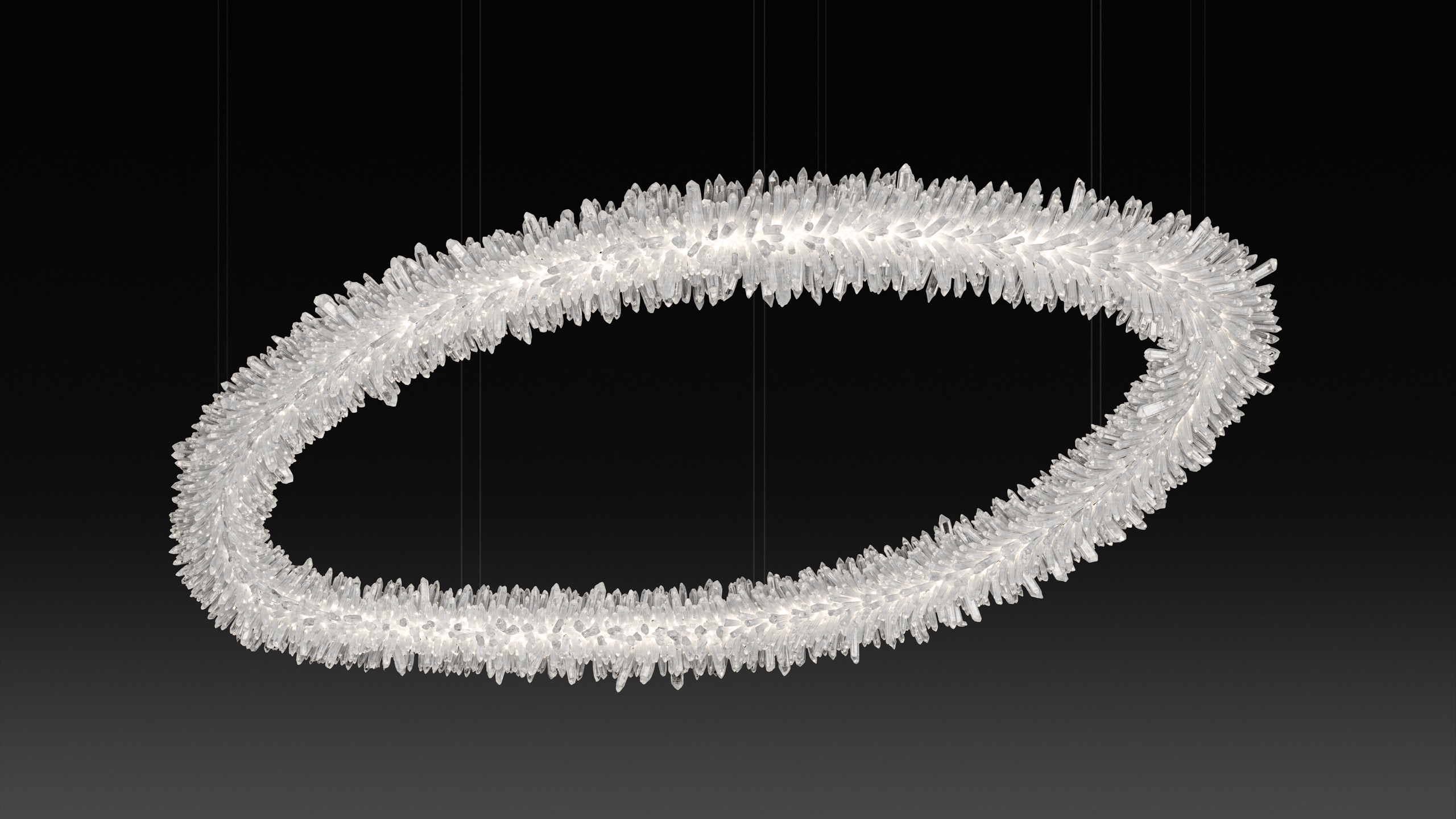  ROCK CRYSTAL ELLIPSE