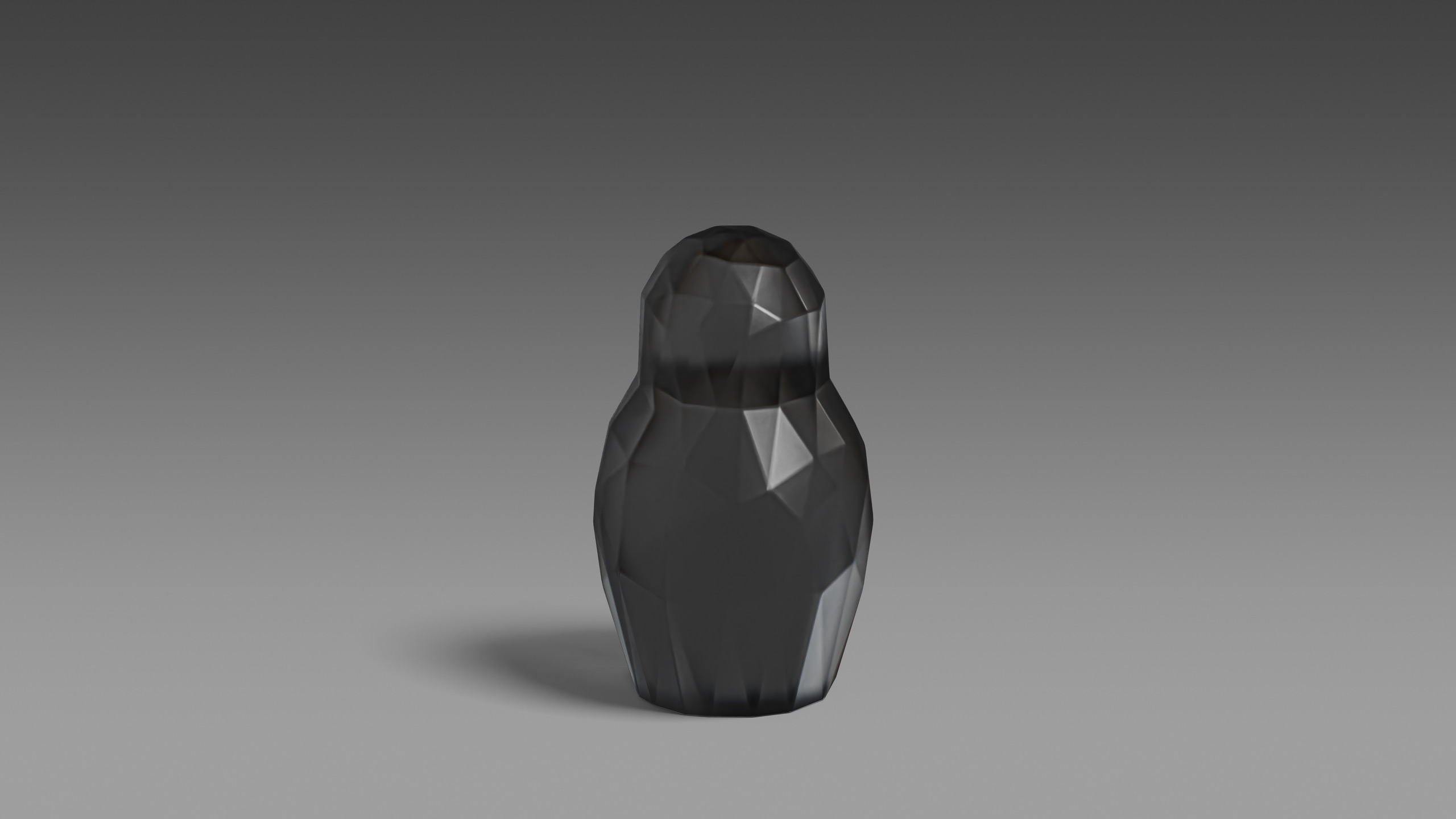 Garden Sculptures & Statues MATRЁSHKA SATIN CRYSTAL (BLACK)