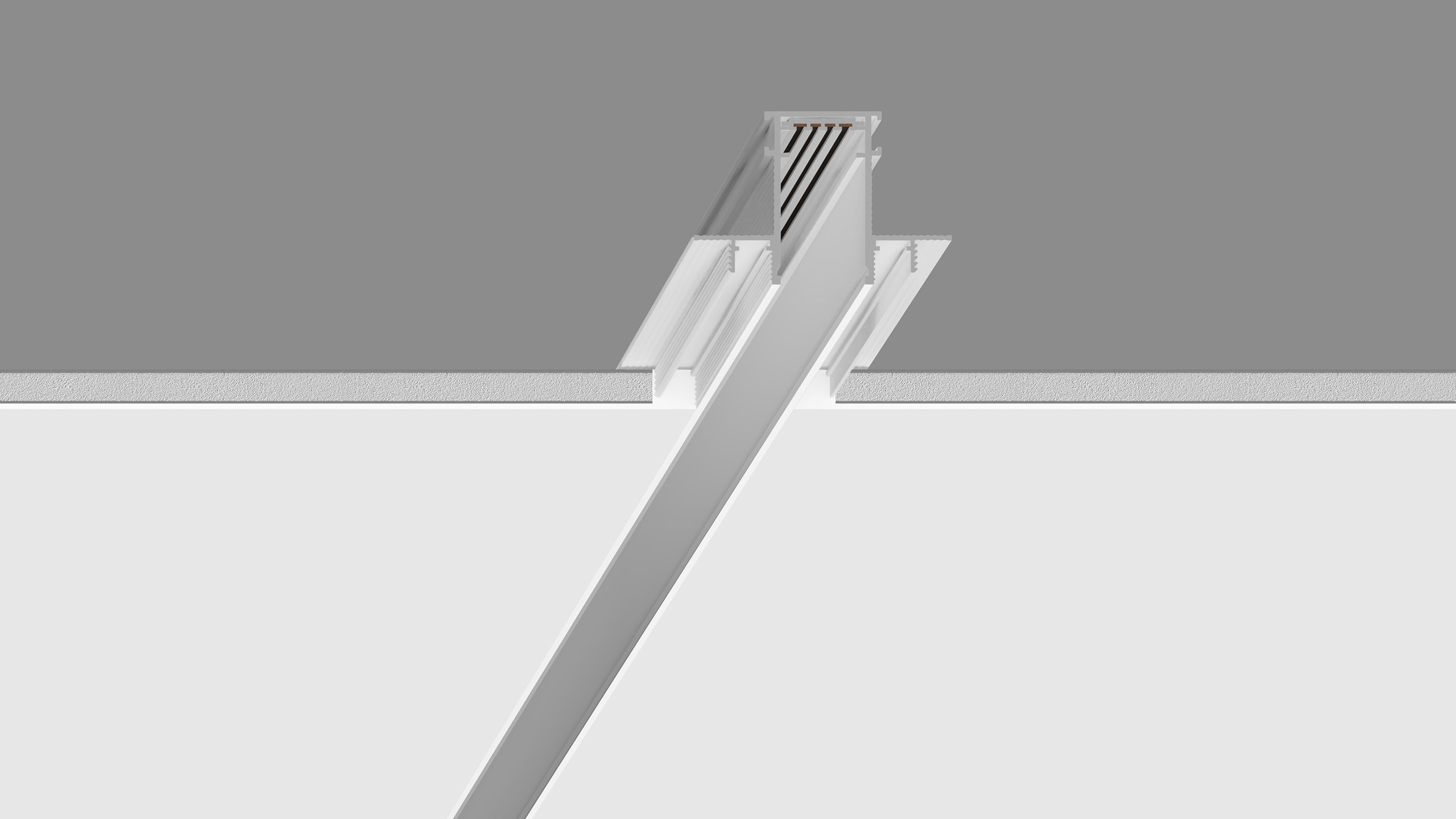 Track Lights Recessed trimless white track